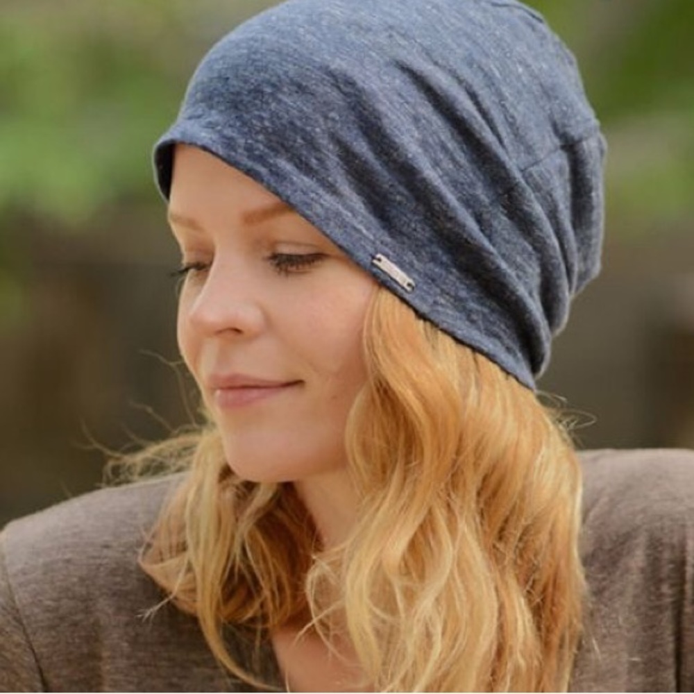 Linen beanie